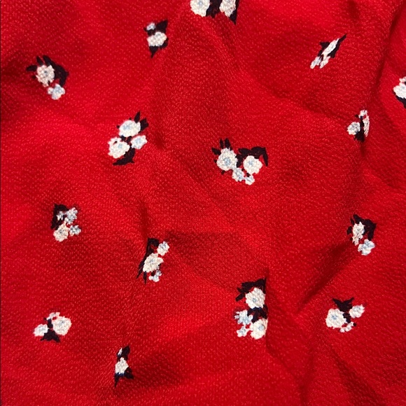 Red Floral Off-Shoulder Top - Picture 3 of 3